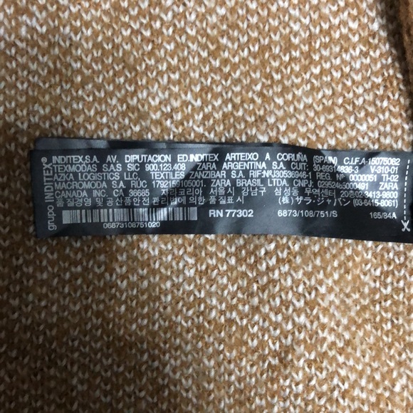 Zara Brown Sherpa Hood Jacket Coat - Picture 5 of 7